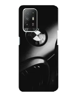 Чехол для OPPO Reno 5z с картинкой «Эмблема BMW — макро»