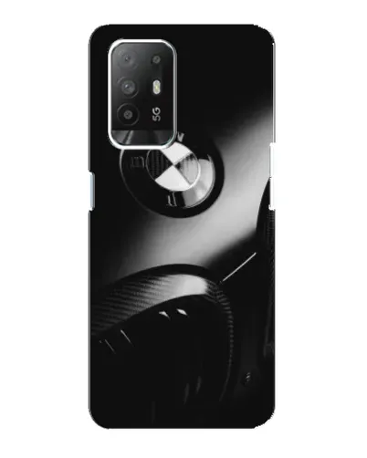 Чехол для OPPO Reno 5z с картинкой «Эмблема BMW — макро»