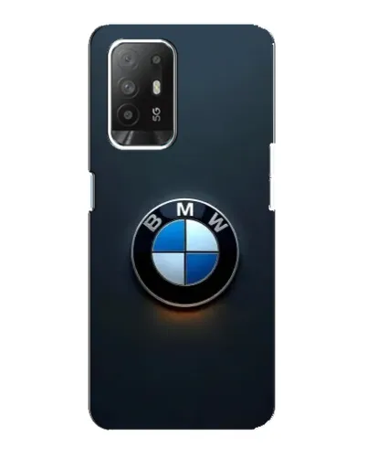 Чехол для OPPO Reno 5z с картинкой «Логотип BMW — минимализм»