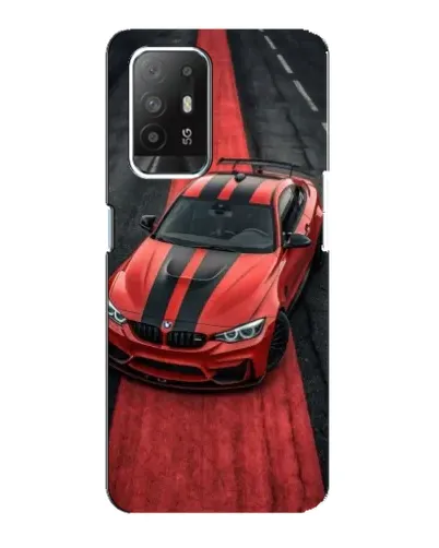 Чехол для OPPO Reno 5z с картинкой «BMW на красной дорожке»