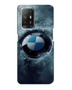 Чехол для OPPO Reno 5z с картинкой «Логотип BMW — лед»