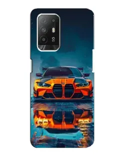 Чехол для OPPO Reno 5z с картинкой «BMW — золотая эмблема»