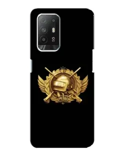 Чехол для OPPO Reno 5z с картинкой «PUBG — оранжевый градиент»