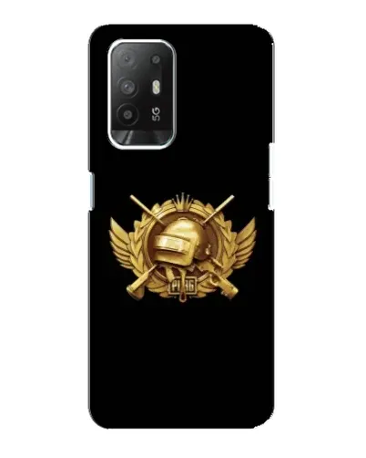Чехол для OPPO Reno 5z с картинкой «PUBG — оранжевый градиент»