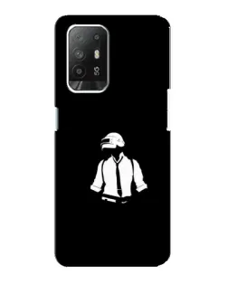 Чехол для OPPO Reno 5z с картинкой «PUBG — белый шлем»