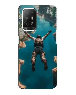 Чехол для OPPO Reno 5z с картинкой «PUBG — свободное падение»