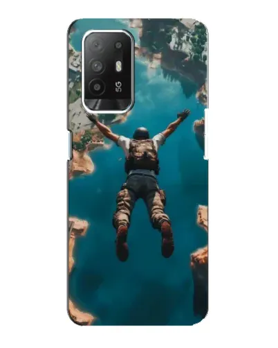 Чехол для OPPO Reno 5z с картинкой «PUBG — свободное падение»