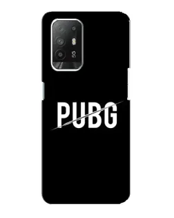Чехол для OPPO Reno 5z с картинкой «PUBG — белый логотип»