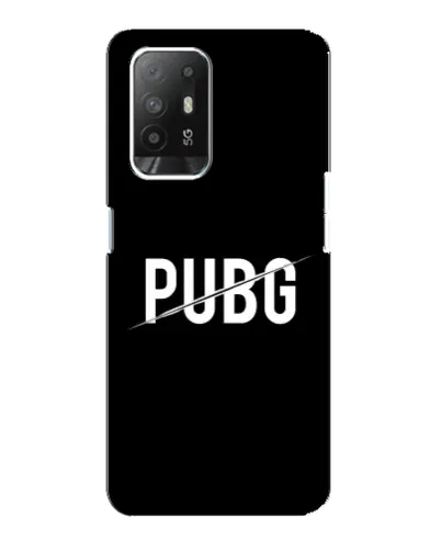 Чехол для OPPO Reno 5z с картинкой «PUBG — белый логотип»