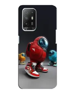 Чехол для OPPO Reno 5z с картинкой «Among Us — 3D стиль»