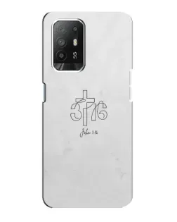 Чехол для OPPO Reno 5z с картинкой «Иоанна 3:16 Крест» Чехол для OPPO Reno 5z с картинкой «Иоанна 3:16 Крест»