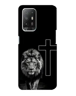 Чехол для OPPO Reno 5z с картинкой «Лев и Крест» Чехол для OPPO Reno 5z с картинкой «Лев и Крест»