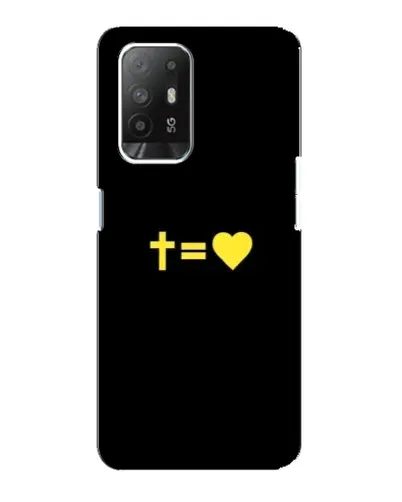 Чехол для OPPO Reno 5z с картинкой «Сердце и Крест» Чехол для OPPO Reno 5z с картинкой «Сердце и Крест»