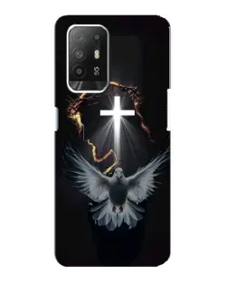 Чехол для OPPO Reno 5z с картинкой «Голубь и Свет»