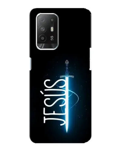 Чехол для OPPO Reno 5z с картинкой «Меч Духа Jesus» Чехол для OPPO Reno 5z с картинкой «Меч Духа Jesus»