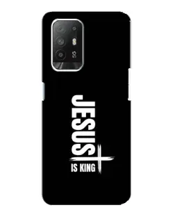 Чехол для OPPO Reno 5z с картинкой «Вертикаль веры Jesus»