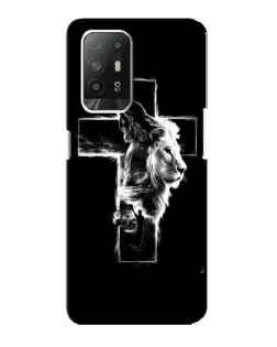 Чехол для OPPO Reno 5z с картинкой «Сияющий крест Jesus»