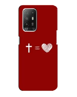 Чехол для OPPO Reno 5z с картинкой «Уравнение любви»