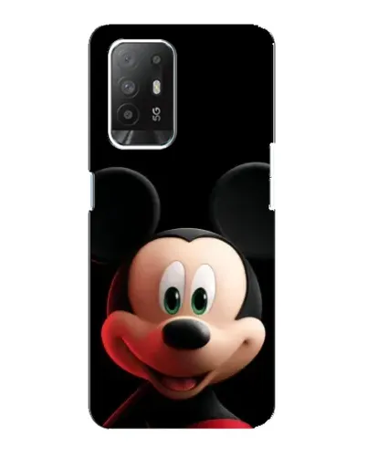 Чехол для OPPO Reno 5z с картинкой «Улыбающийся Микки Маус»