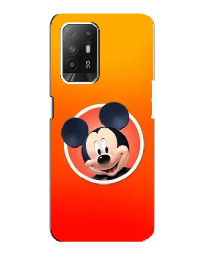 Чехол для OPPO Reno 5z с картинкой «Mickey в круге»