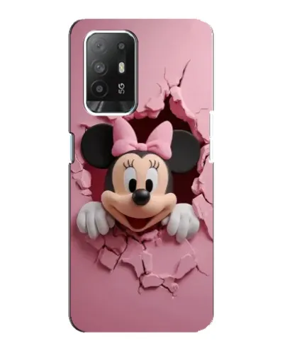 Чехол для OPPO Reno 5z с картинкой «Минни сквозь стену»