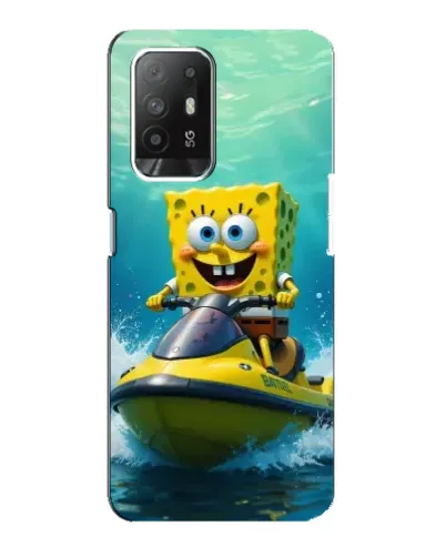 Чехол для OPPO Reno 5z с картинкой «Спанч Боб на гидроцикле» Чехол для OPPO Reno 5z с картинкой «Спанч Боб на гидроцикле»