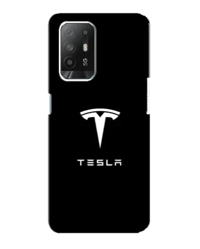 Чехол для OPPO Reno 5z с картинкой «Tesla White Logo» Чехол для OPPO Reno 5z с картинкой «Tesla White Logo»