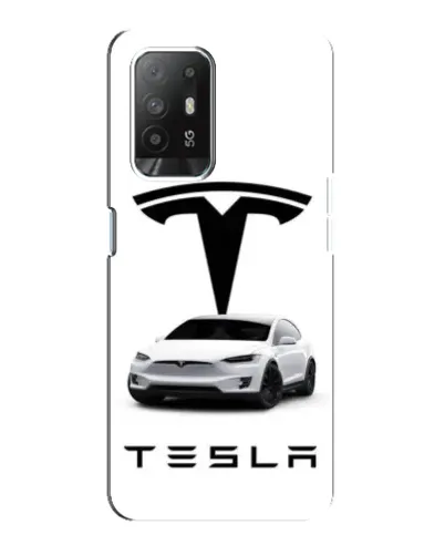 Чехол для OPPO Reno 5z с картинкой «Tesla White Style» Чехол для OPPO Reno 5z с картинкой «Tesla White Style»