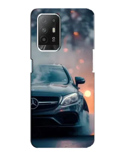 Чехол для OPPO Reno 5z с картинкой «Mercedes — ночной город» Чехол для OPPO Reno 5z с картинкой «Mercedes — ночной город»