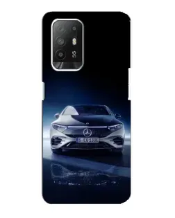 Чехол для OPPO Reno 5z с картинкой «Ночной Mercedes EQ»