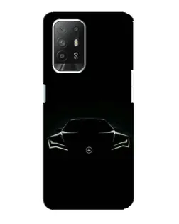 Чохол для OPPO Reno 5z з картинкою «Mercedes — силует авто»