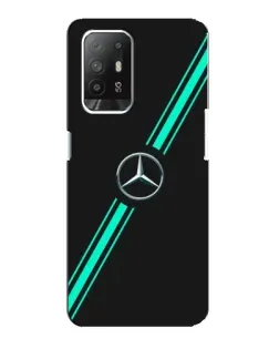 Чохол для OPPO Reno 5z з картинкою «Спортивні лінії Mercedes»