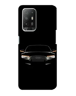 Чехол для OPPO Reno 5z с картинкой «Audi — ночной контур» Чехол для OPPO Reno 5z с картинкой «Audi — ночной контур»
