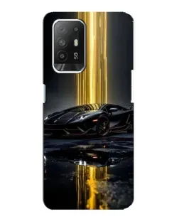 Чехол для OPPO Reno 5z с картинкой «Ночной Lamborghini драйв»