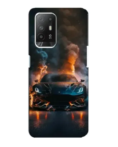 Чехол для OPPO Reno 5z с картинкой «Lamborghini дымная эстетика»
