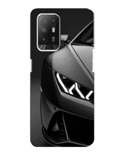 Чехол для OPPO Reno 5z с картинкой «Lamborghini фары детализация»