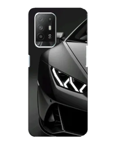 Чехол для OPPO Reno 5z с картинкой «Lamborghini фары детализация»