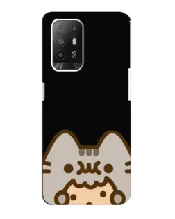 Чехол для OPPO Reno 5z с картинкой «Пушин на черном»