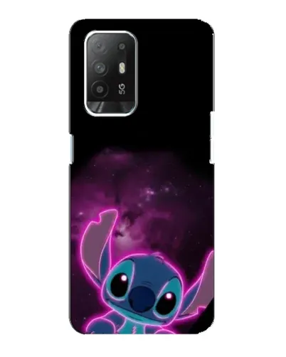 Чехол для OPPO Reno 5z с картинкой «Неоновый Stitch»