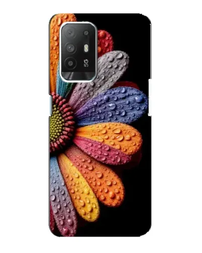 Чехол для OPPO Reno 5z с картинкой «Радужный цветок»