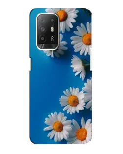 Чехол для OPPO Reno 5z с картинкой «Белоснежные маргаритки»