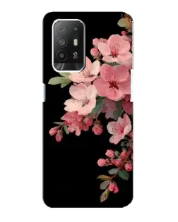 Чехол для OPPO Reno 5z с картинкой «Розовая ветка сакуры»