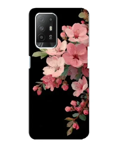 Чехол для OPPO Reno 5z с картинкой «Розовая ветка сакуры»