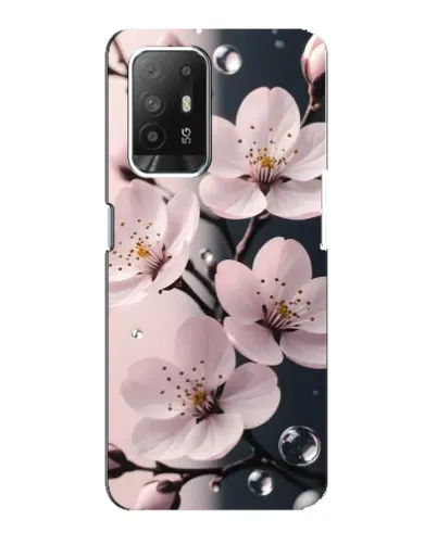 Чехол для OPPO Reno 5z с картинкой «Нежная сакура и капли» Чехол для OPPO Reno 5z с картинкой «Нежная сакура и капли»
