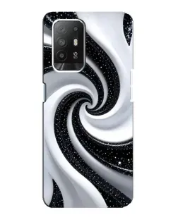 Чехол для OPPO Reno 5z с картинкой «Черно-белая спираль» Чехол для OPPO Reno 5z с картинкой «Черно-белая спираль»