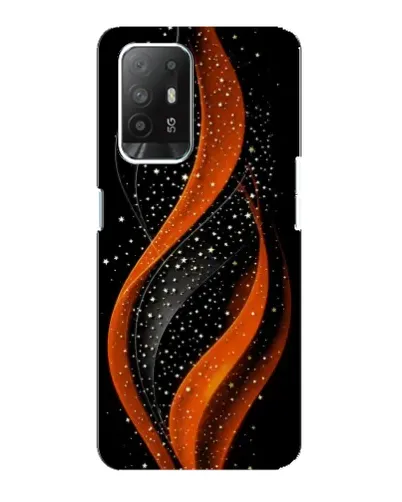 Чехол для OPPO Reno 5z с картинкой «Огненная звездная волна»