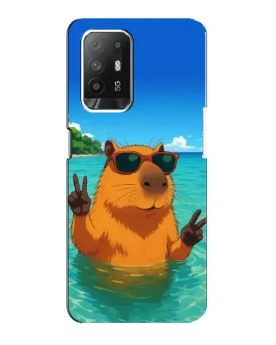 Чехол для OPPO Reno 5z с картинкой «Морская капибара» Чехол для OPPO Reno 5z с картинкой «Морская капибара»