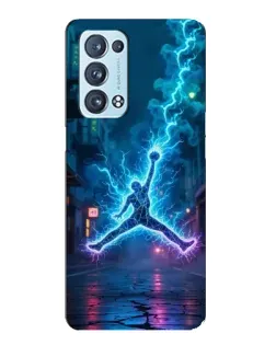 Чехол для OPPO Reno6 Pro Plus 5G с картинкой «Jordan Gold Jumpman»