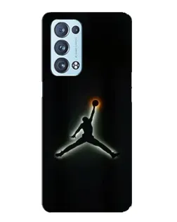 Чехол для OPPO Reno6 Pro Plus 5G с картинкой «Jordan Gradient Logo»