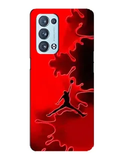 Чехол для OPPO Reno6 Pro Plus 5G с картинкой «Jordan Red Smoke»